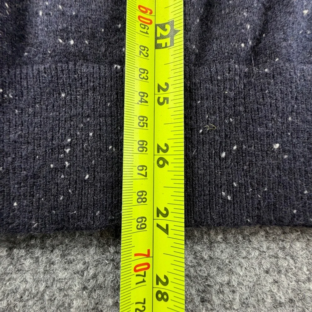 Everlane Mens Cashmere Crewneck Sweater Navy Blue Speckled Donegal Size L